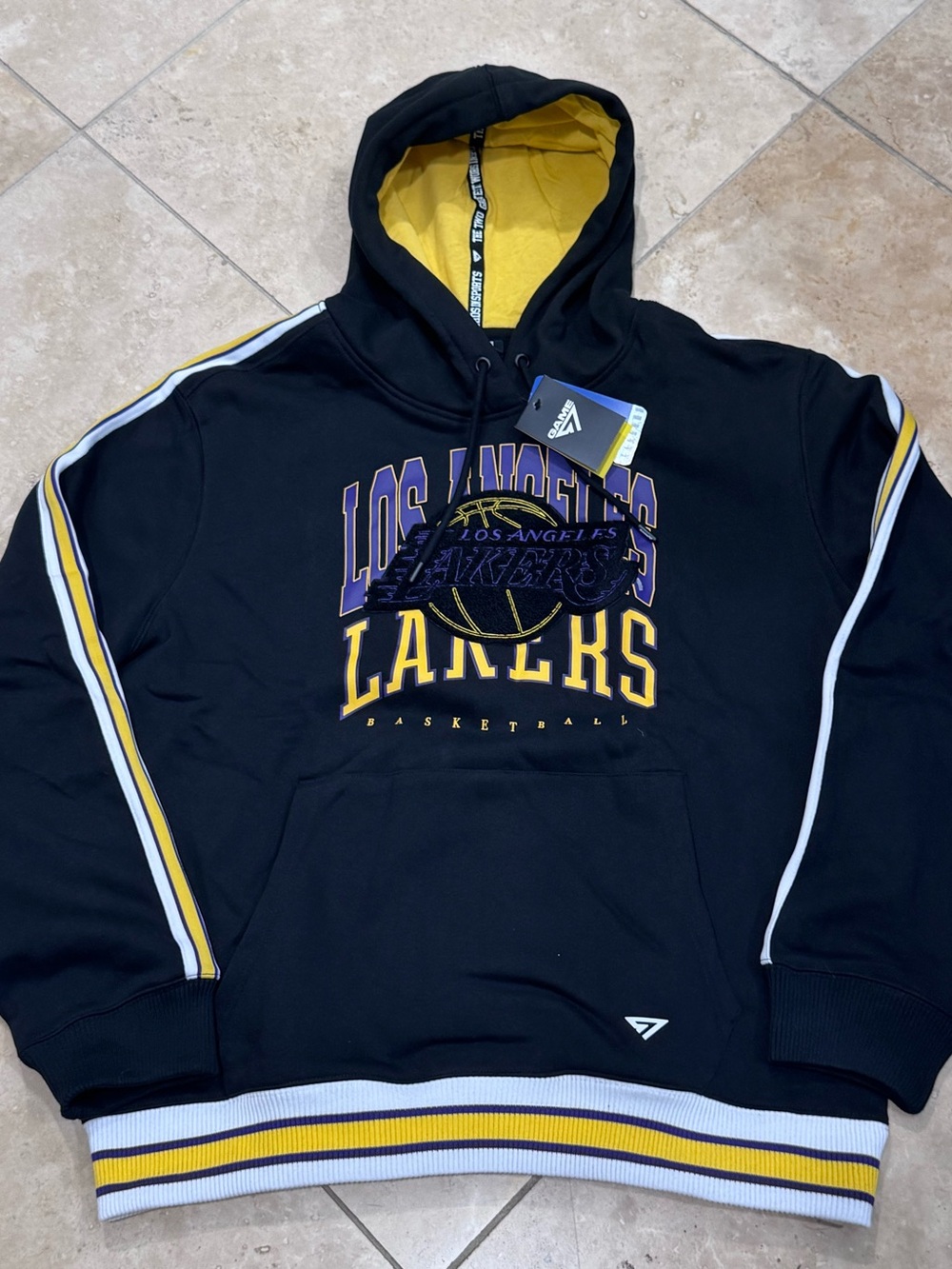 Game7 Los Angeles Lakers Black & Purple Pullover Hoodie